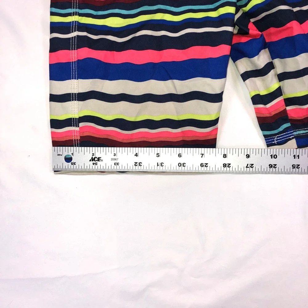 Boys Tek Gear Dry Tek Shirt and Gymboree Striped Board Shorts Swim Set Navy Blue